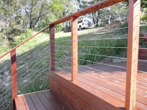 Timber & Wire Balustrade