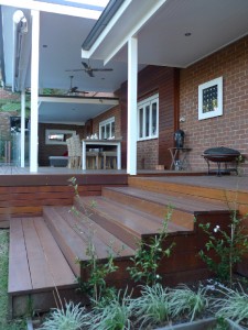 Timber Stairs And Timber Deck Northern Beaches Builder