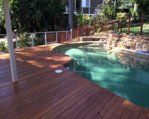 Open Pool Deck Cut To Waters Edge