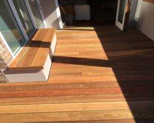 Spotted Gum Bench and Deck