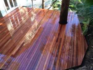 Timber Deck Cut Around Tree | Decks