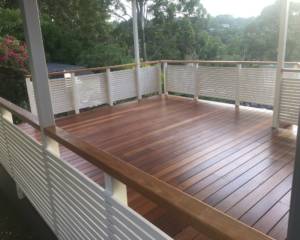 Out Door Living Spotted Gum Decking and Privacy Screens
