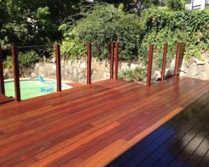 Avalon Pool Deck with Timber and Glass Safety Rail | Projects