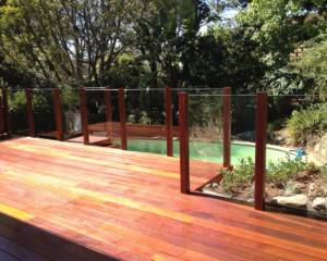 Pool Fence and Timber Deck